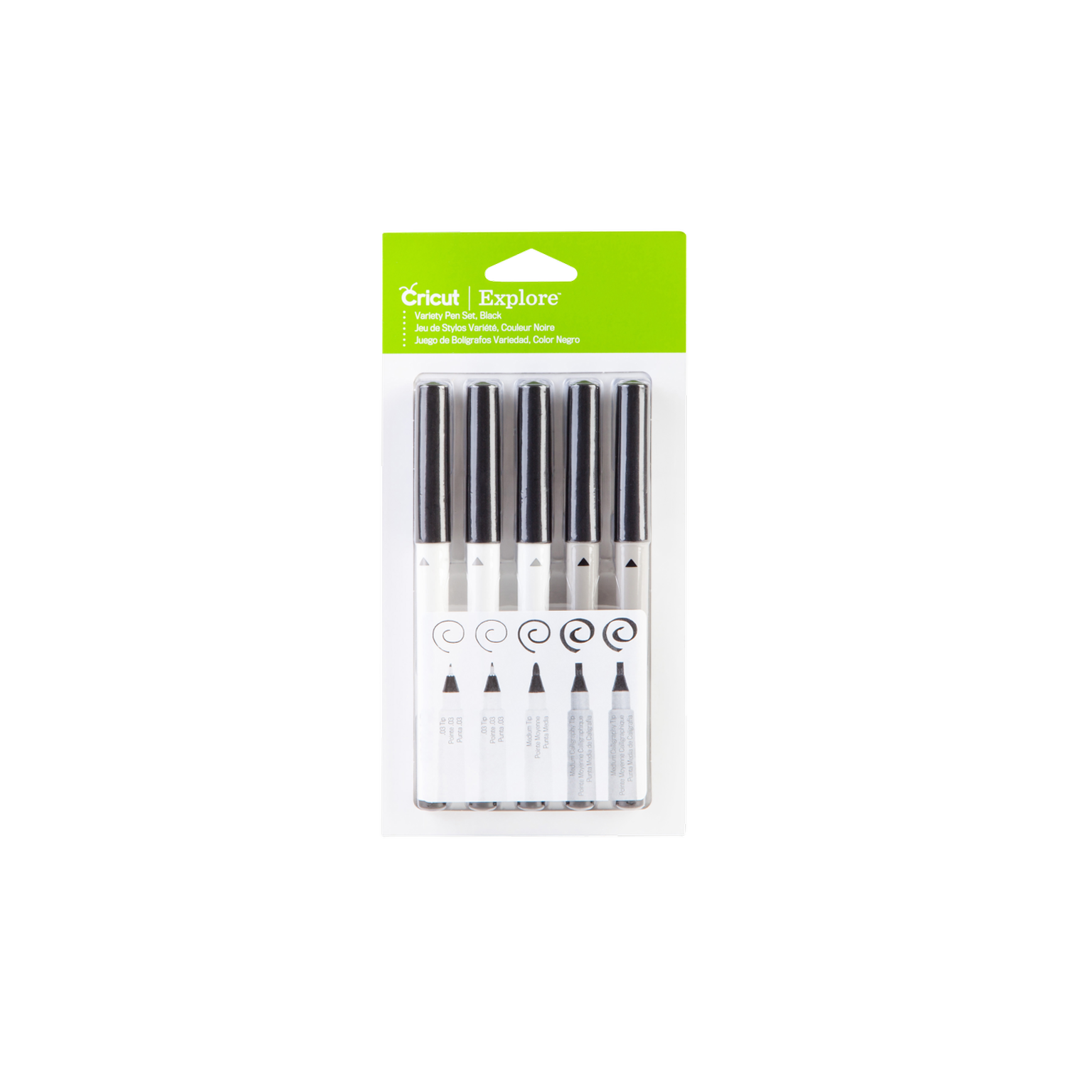 Cricut Explore/Maker Multi-Size Pen Set 5-pack (Black)