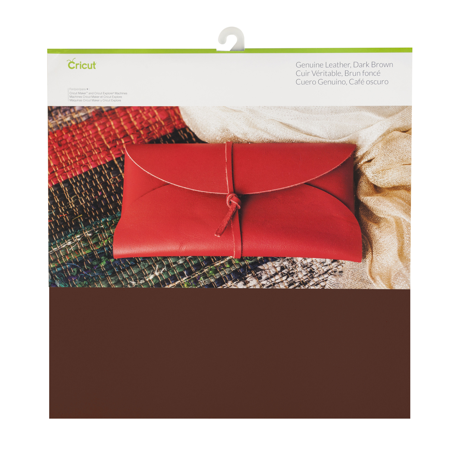 Cricut Genuine Leather Dark Brown 12X12