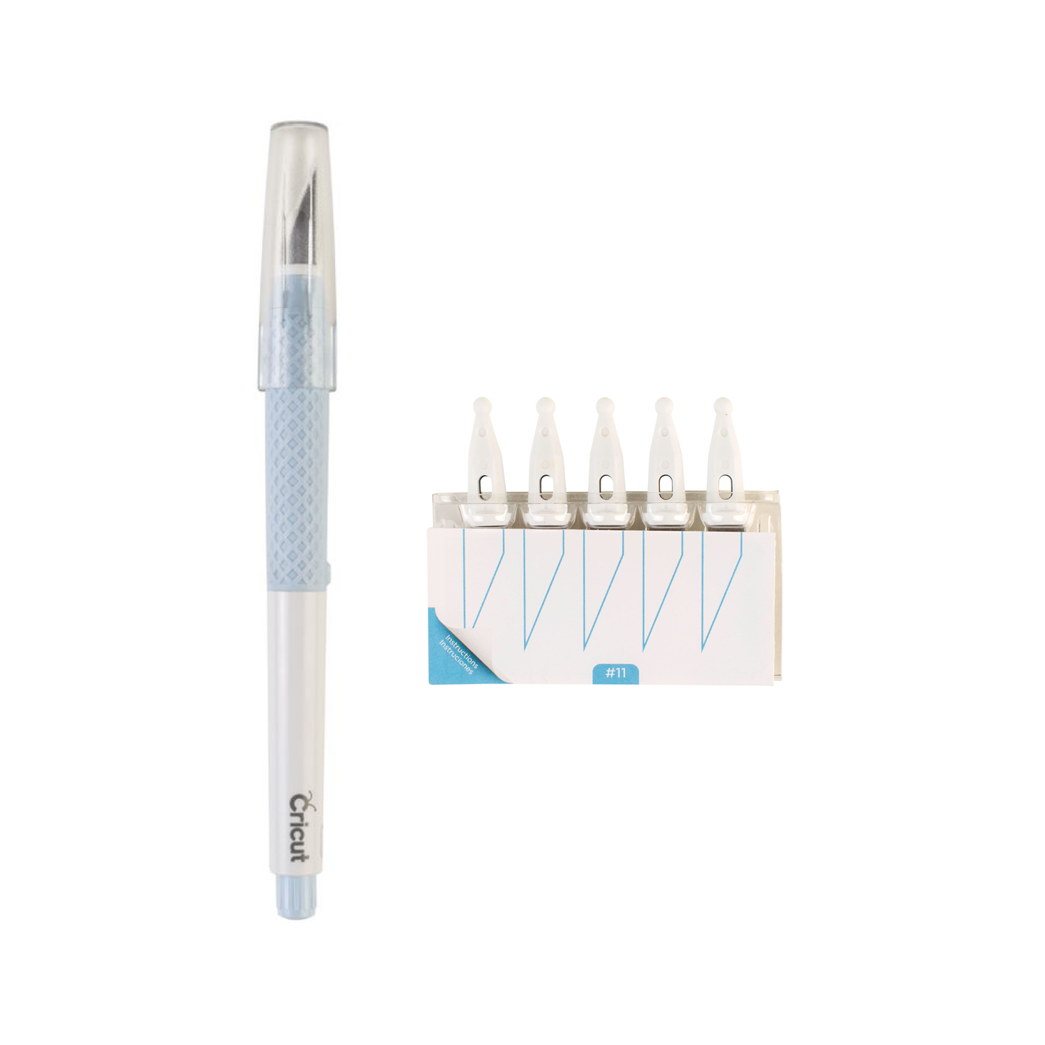 Cricut Truecontrol Knife Kit (Blue) With 5X Spare Blades