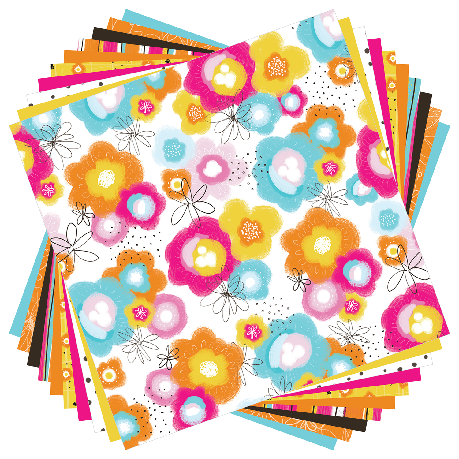 Cricut Deluxe Paper Vibrant Flowers