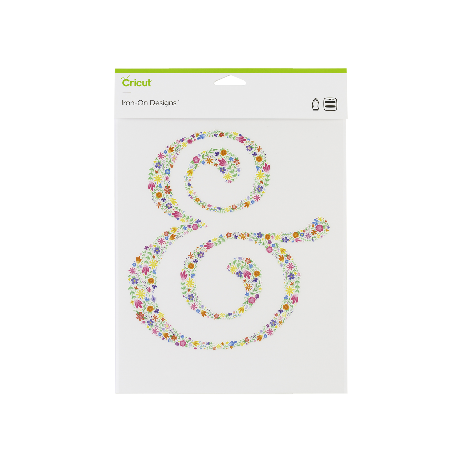 Cricut Iron-On Designs Floral Ampersand 8.5X12