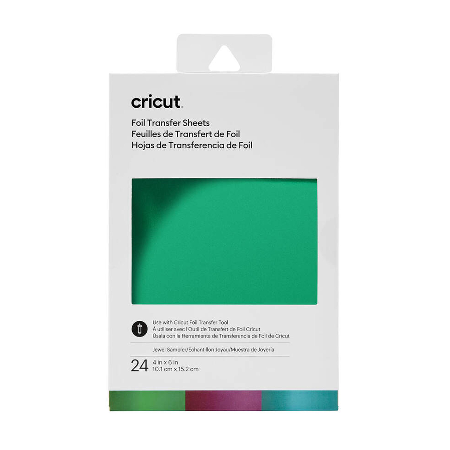 Cricut Transfer Foil Sheets Sampler 10X15 cm 24 Sheets (Jewel)