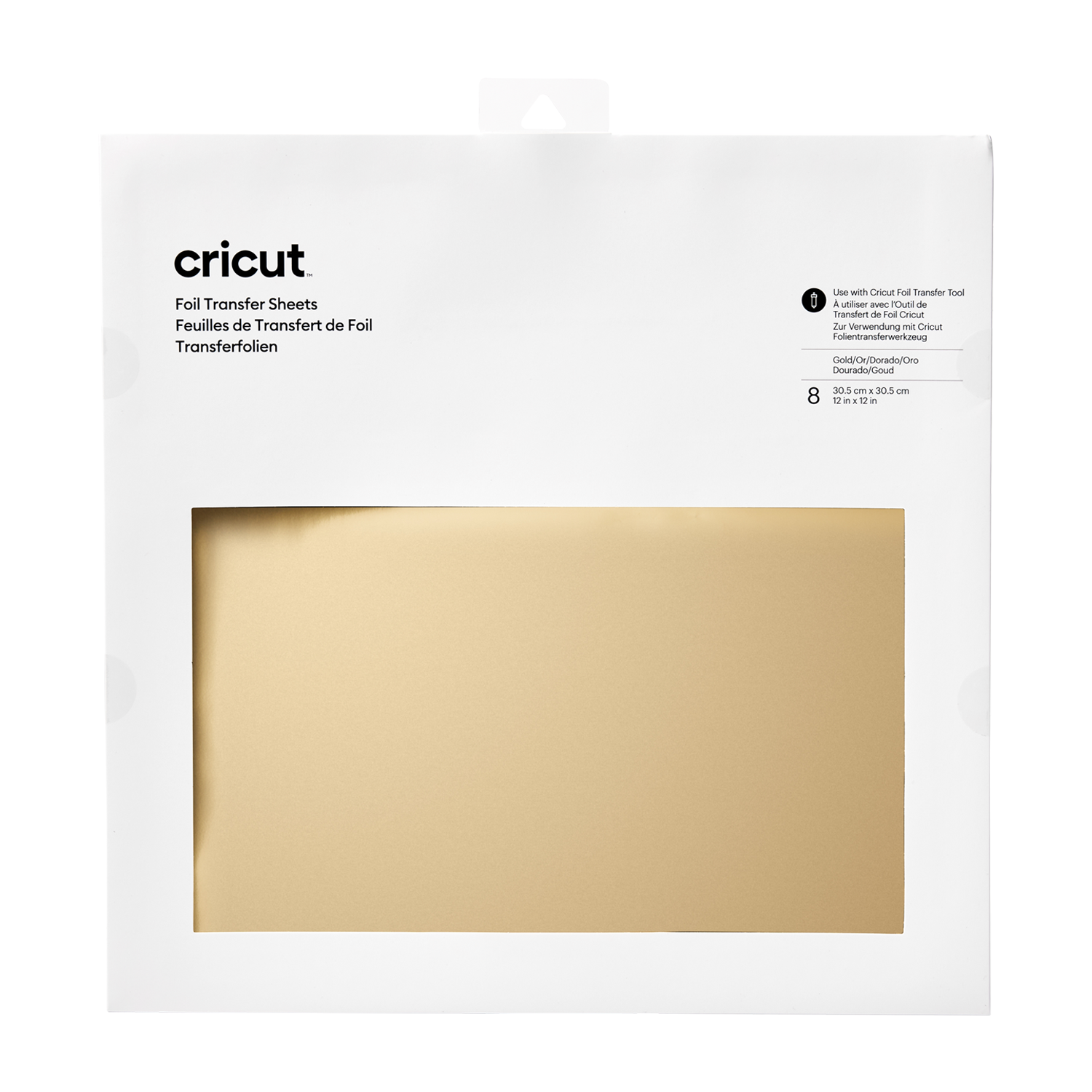 Cricut Transfer Foil Sheets 30x30cm 8 sheets (Gold)