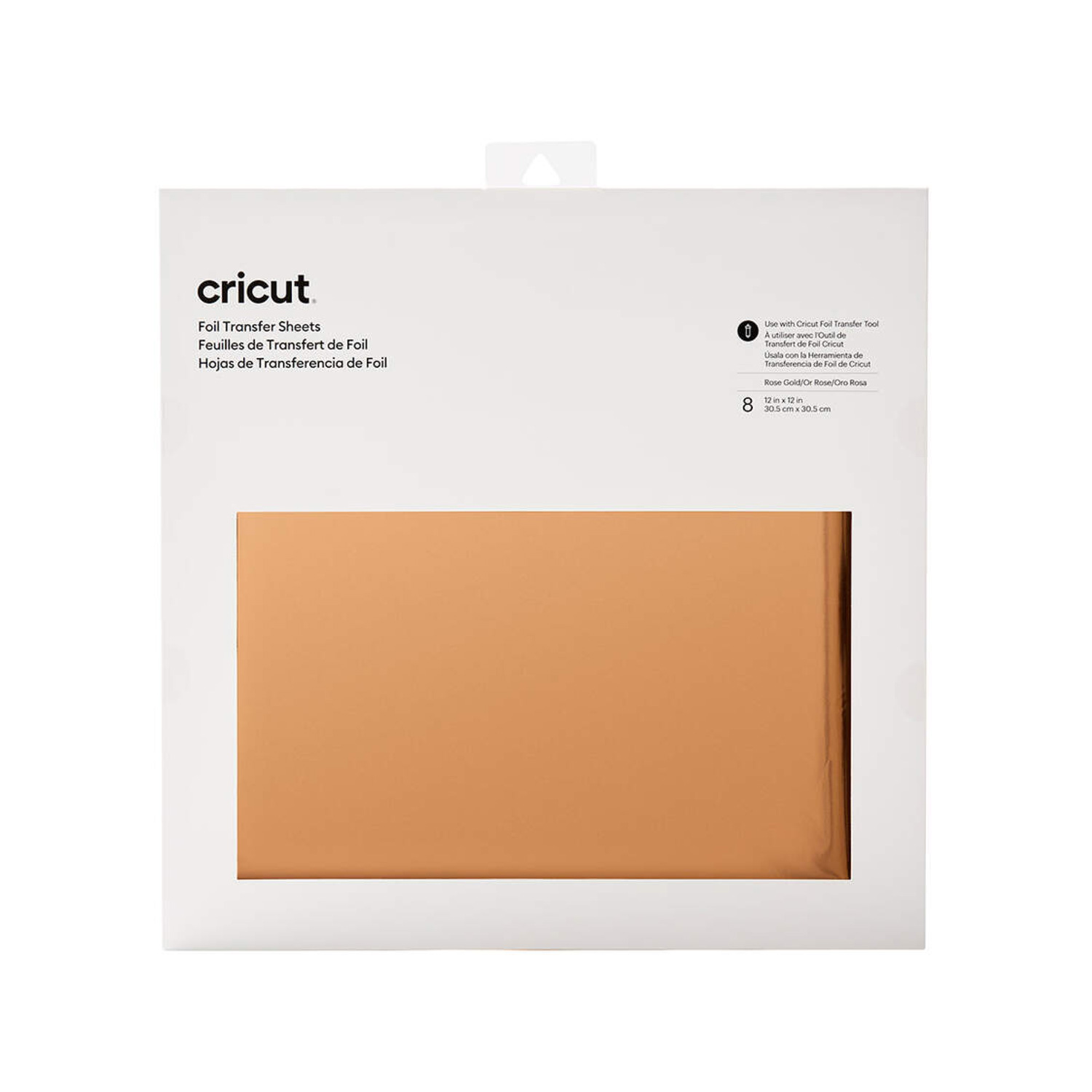 Cricut Transfer Foil Sheets 30X30 cm 8 Sheets (Rose Gold)