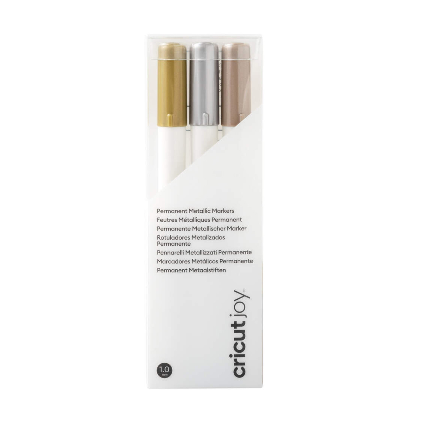 Cricut 3 Permanent Metallic Markers (1.0 mm) in Gold, Silver, Copper
