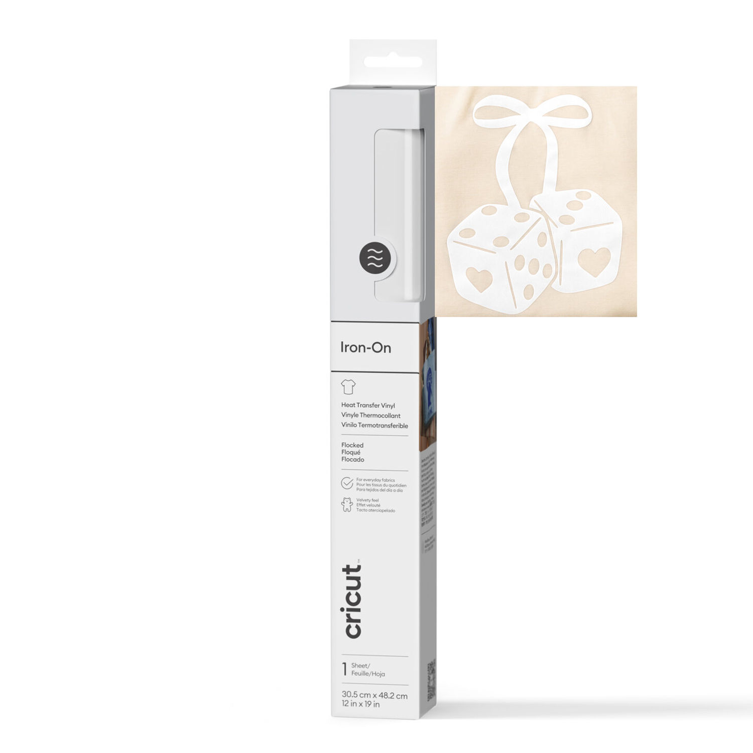 Cricut Flocked Iron-On 30.5 cm x 48.3 cm White